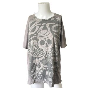 Alternative Apparel Vintage Soft Graphic Tee Gray Poison T-shirt Size Large L